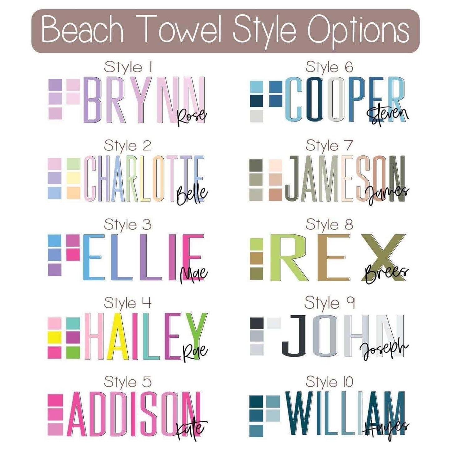 Personalized Beach Towels