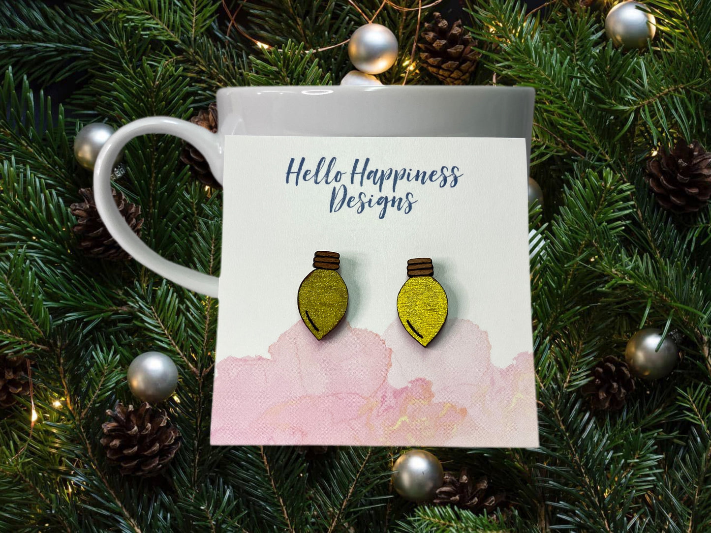 Christmas Light Earrings