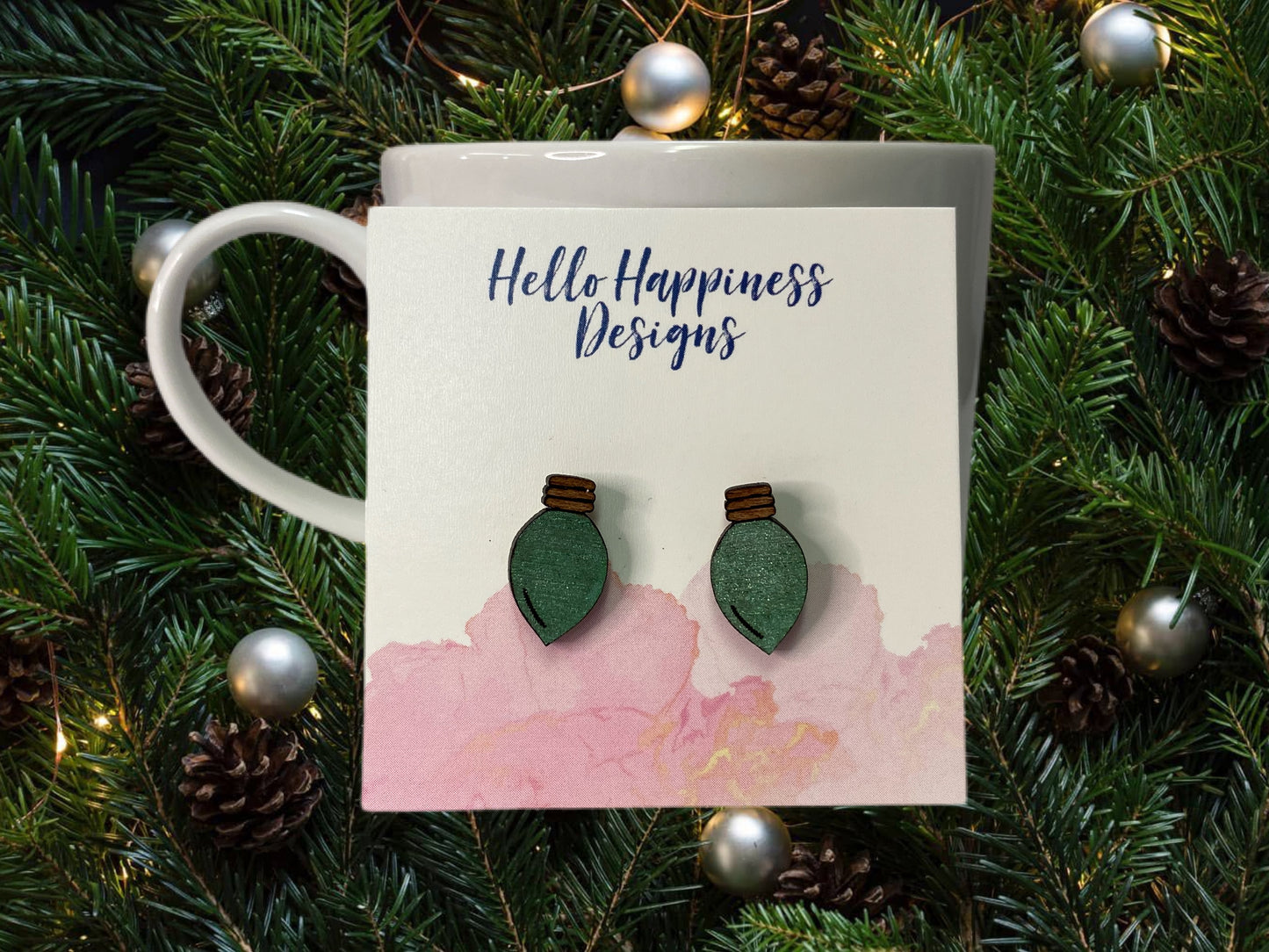 Christmas Light Earrings