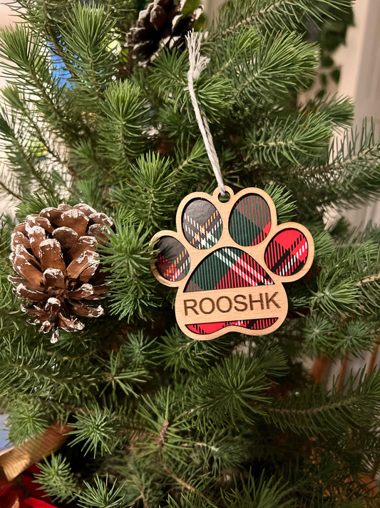 Paw Print Ornament